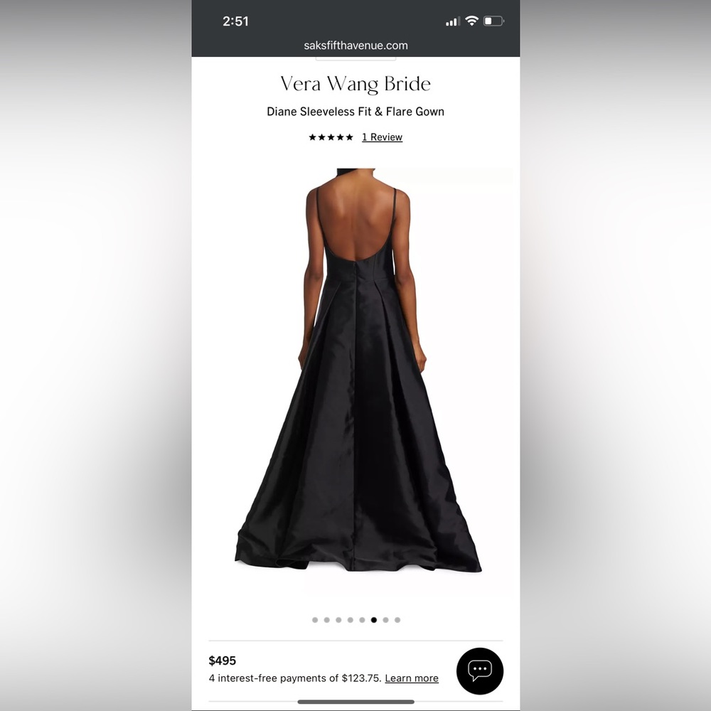 Beautiful Vera Wang bridesmaid/prom dress. Brand new / never worn from Saks.